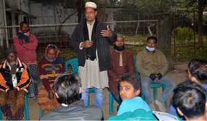 বগুড়া পৌরসভার ১৩ নং ওয়ার্ডের কাউন্সিলর প্রার্থী জাহেদের উঠান বৈঠক